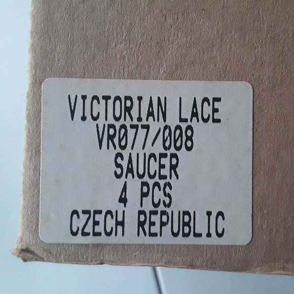 Mikasa Crystal Barware Victorian Lace 4 Saucers (coupes) - Picture 2 of 5